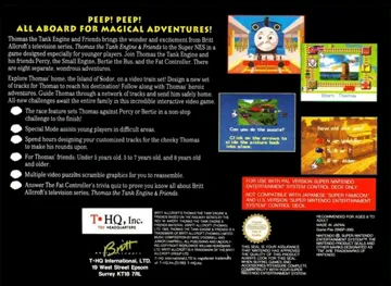 Thomas the Tank Engine & Friends (Europe) box cover back